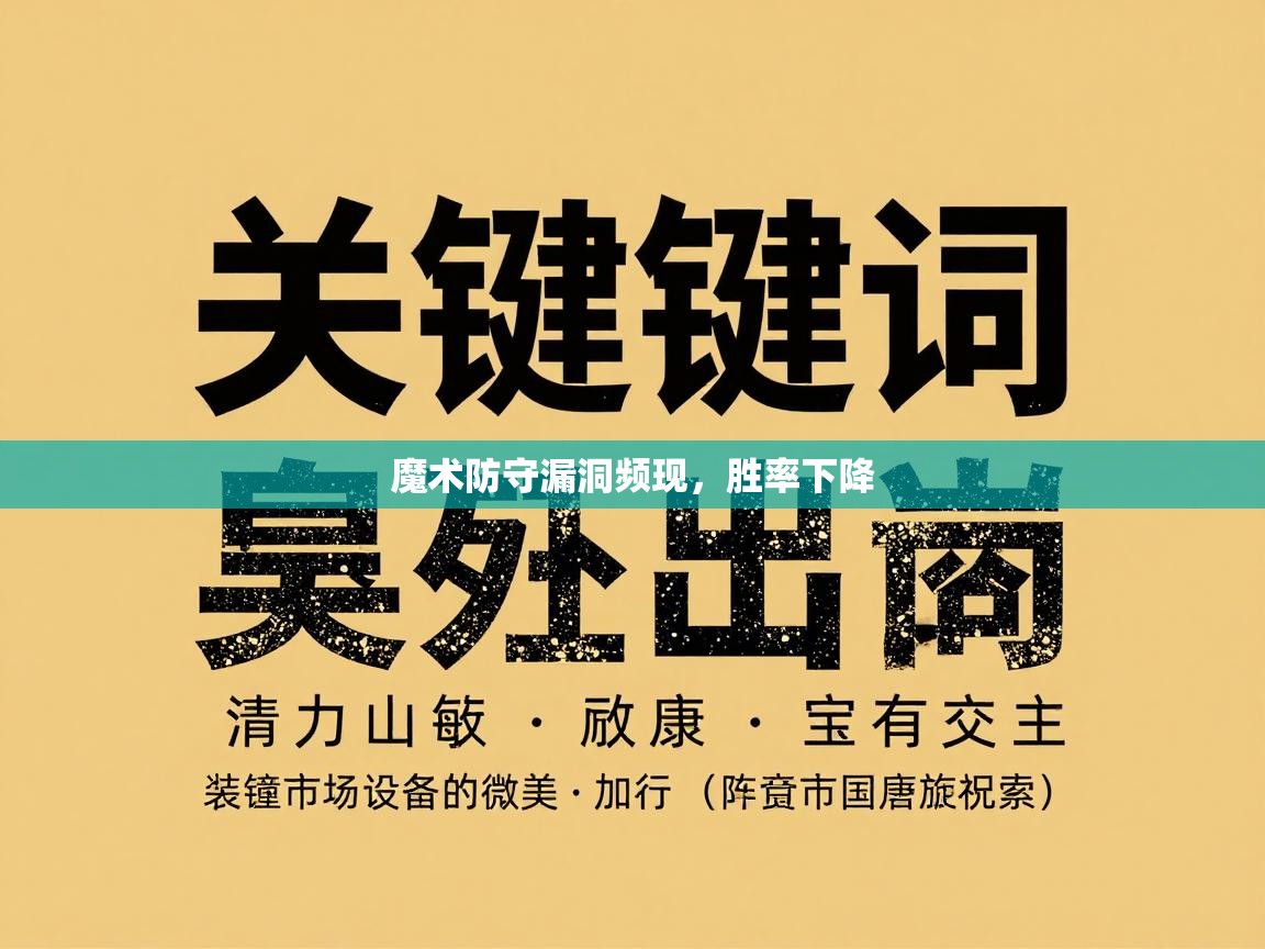 魔术防守漏洞频现，胜率下降  第1张